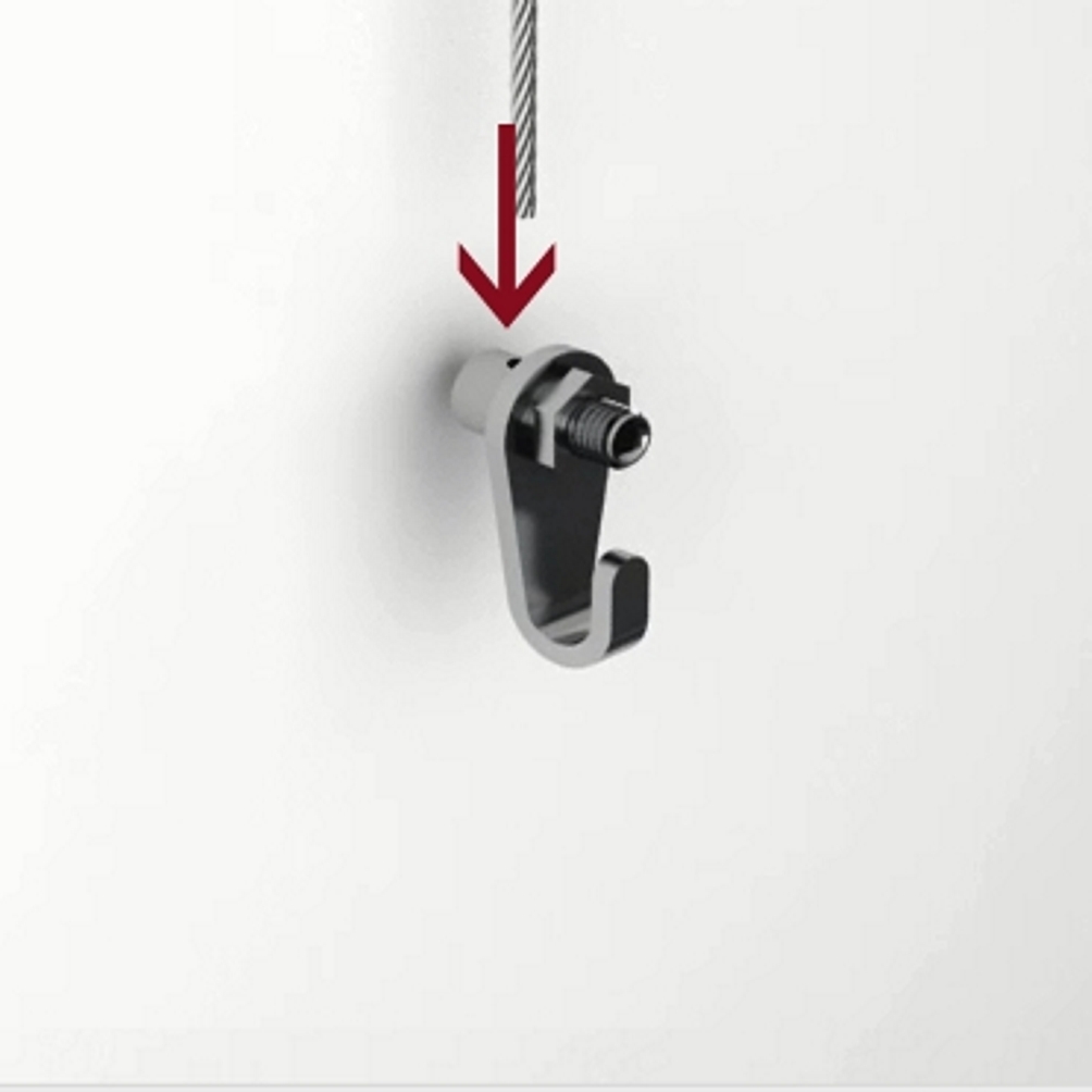 Kit Cuelga Tornillo Acero Cable - Imagen 4